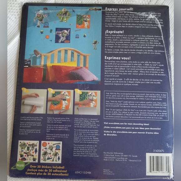 Sealed Disney Toy and Beyond Story Self Stick Decorating Kit Over 30 Stickers - Picture 5 of 8